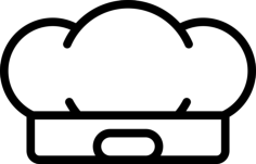 Chef Hat Silhouette Cutting Svg Files, Free Vectors File